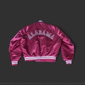 Vintage Chalk Line Satin Jacket University Of Alabama XL Rare